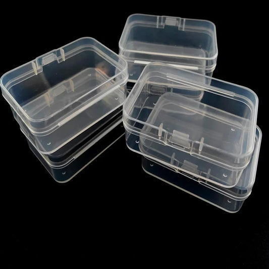 Set de 4/6 Cajas Transparentes de Plástico – Organizadores para Manualidades y Accesorios - 369 view
