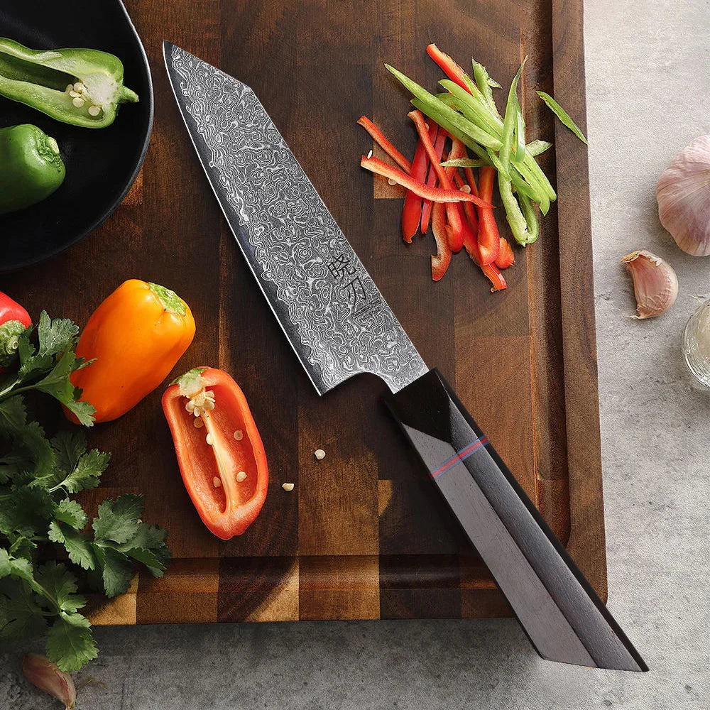 5" Utility Knife Damascus Professional Japanese Chef Knives Kitchen Cut Peeling Paring Fruit Vegetable Meat Slicer Cooking Tools