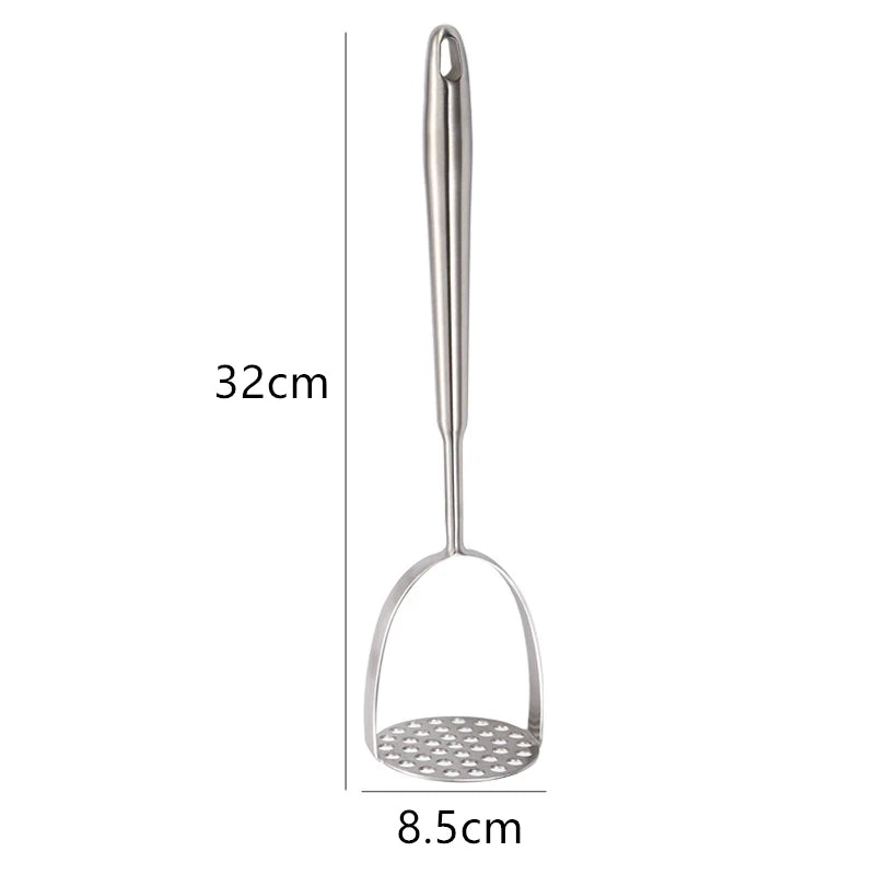 Prensapuré Manual de Acero Inoxidable – Triturador de Papas y Verduras