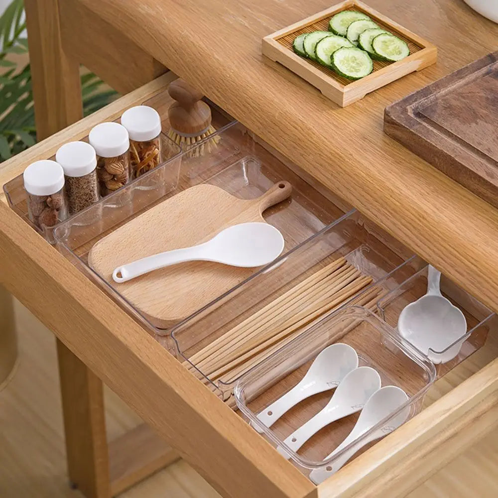 Caja Organizadora Transparente Apilable – Almacenamiento Multiuso
