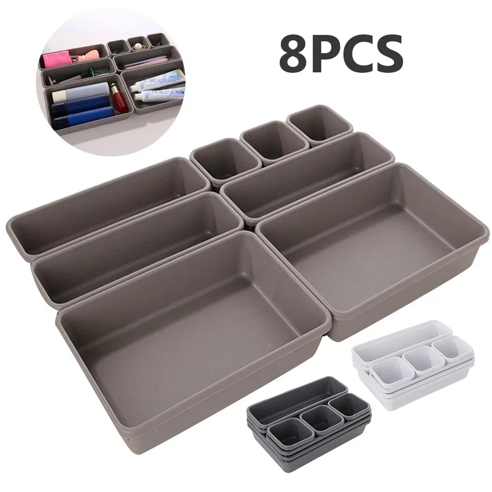 Set de 8 Organizadores de Cajón Ajustables – Almacenamiento para Cocina, Baño y Tocador - 369 view