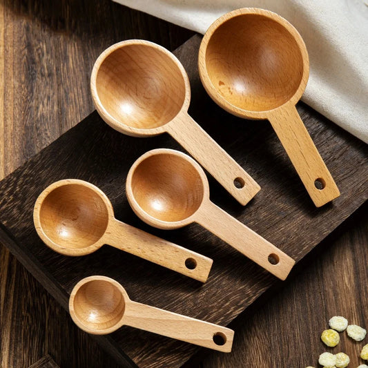 1Pc Mini Wooden Spoons Small Kitchen Spice Condiment Cooking Spoon Sugar Salt Coffee Scoop Salt Seasoning Honey Teaspoons Tool - 369 view
