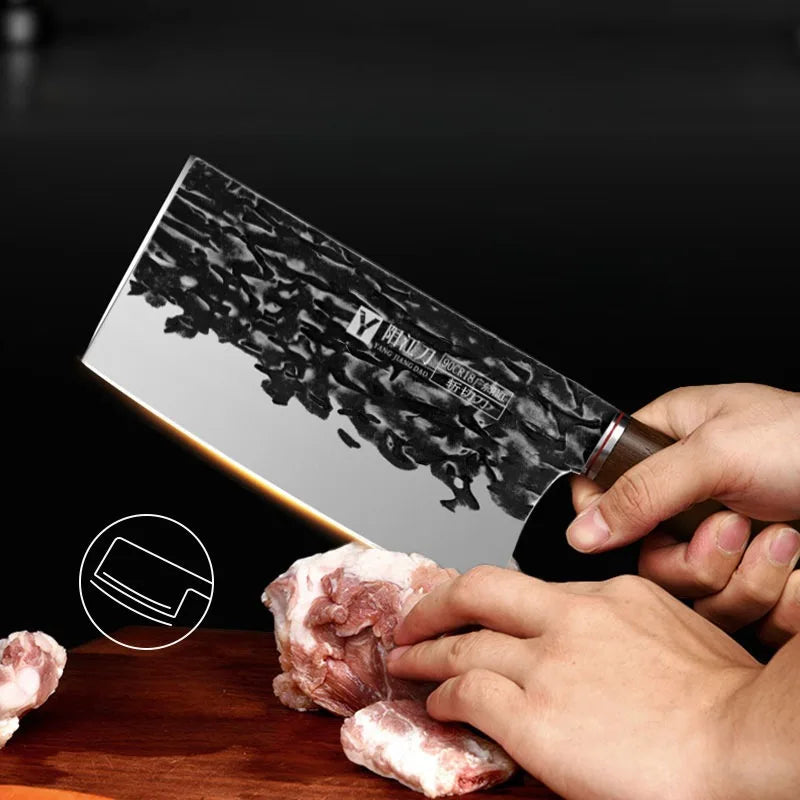 Cuchillo Forjado BAKULI – Alta Calidad, Afilado y Resistente para Carne y Verduras - 369 view
