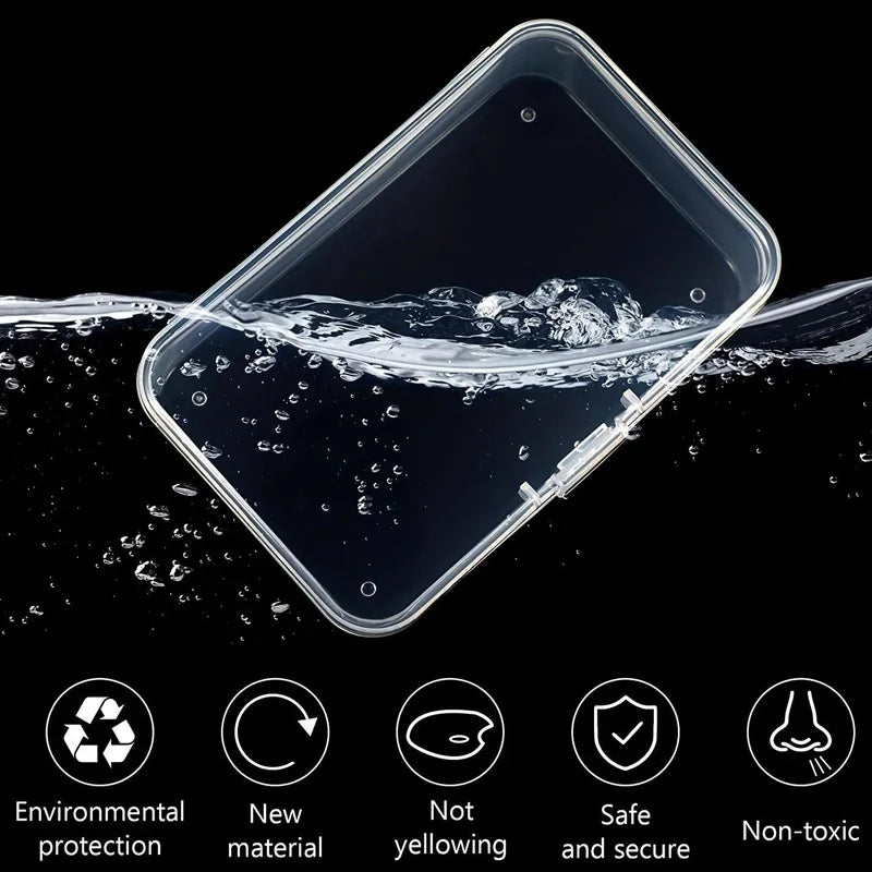 Set de 4/6 Cajas Transparentes de Plástico – Organizadores para Manualidades y Accesorios