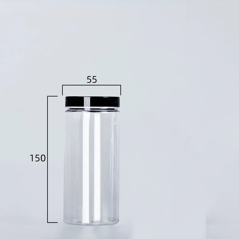 Clear Sealed Can With Lid Food Smell Odor Proof Storage Packaging Bottle Coffee Beans Seasoning Container Kitchen Accessories
