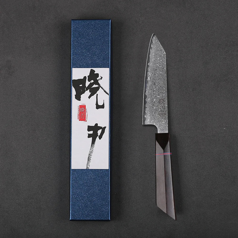 5" Utility Knife Damascus Professional Japanese Chef Knives Kitchen Cut Peeling Paring Fruit Vegetable Meat Slicer Cooking Tools
