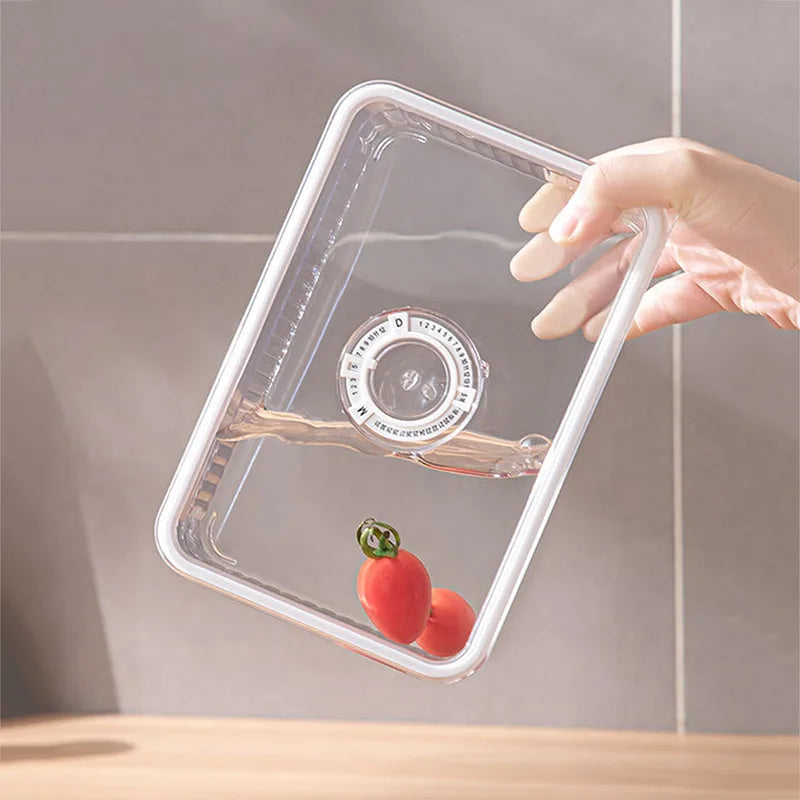 Organizador Transparente para Refrigerador – Contenedores de Almacenamiento de Alimentos