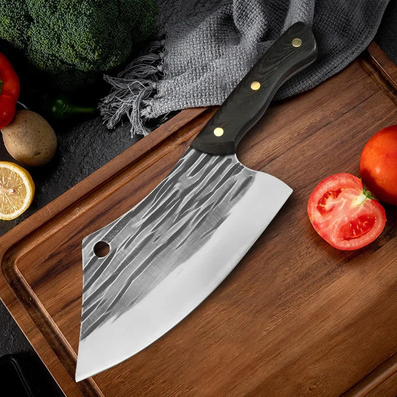 Cuchillo de Chef Forjado a Mano – Tradicional, Ideal para Carne y Verduras - 369 view