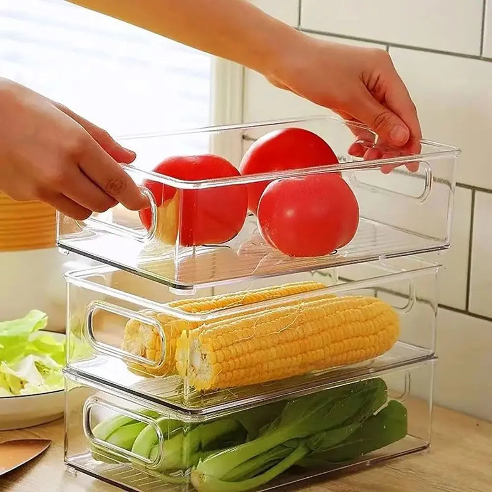 Caja Organizadora Transparente Apilable – Almacenamiento Multiuso
