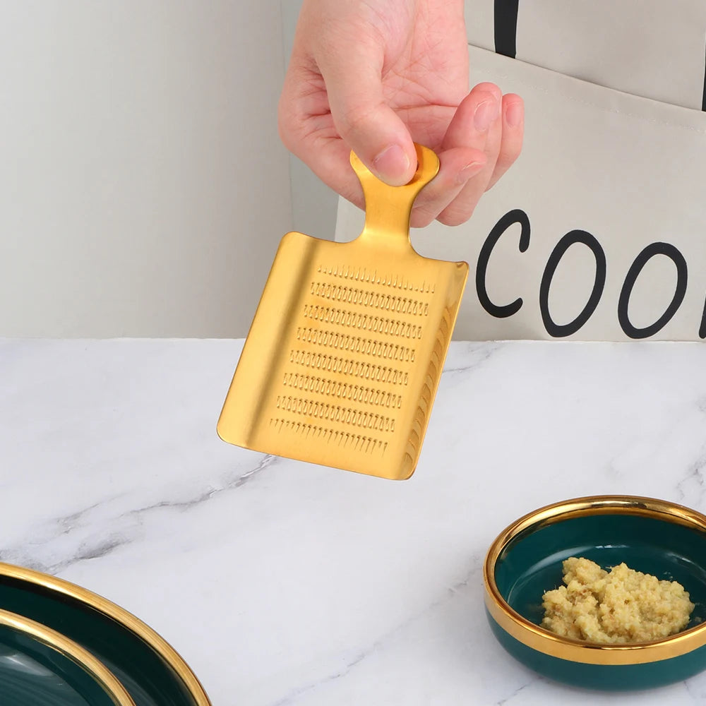 Triturador de Ajo y Jengibre de Acero Inoxidable – Herramienta de Cocina Multifuncional