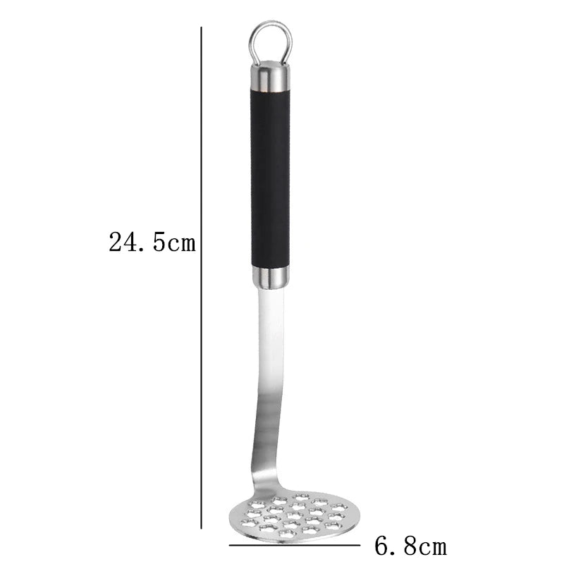 Prensapuré Manual de Acero Inoxidable – Triturador de Papas y Verduras