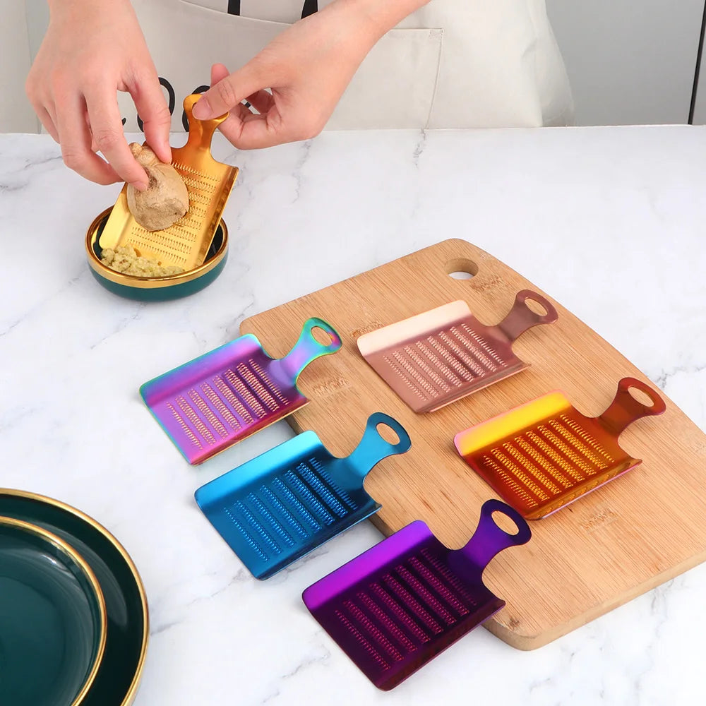 Triturador de Ajo y Jengibre de Acero Inoxidable – Herramienta de Cocina Multifuncional