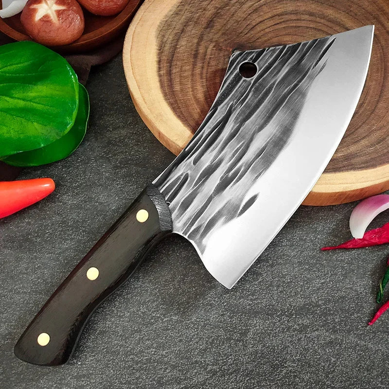 Cuchillo de Chef Forjado a Mano – Tradicional, Ideal para Carne y Verduras - 369 view