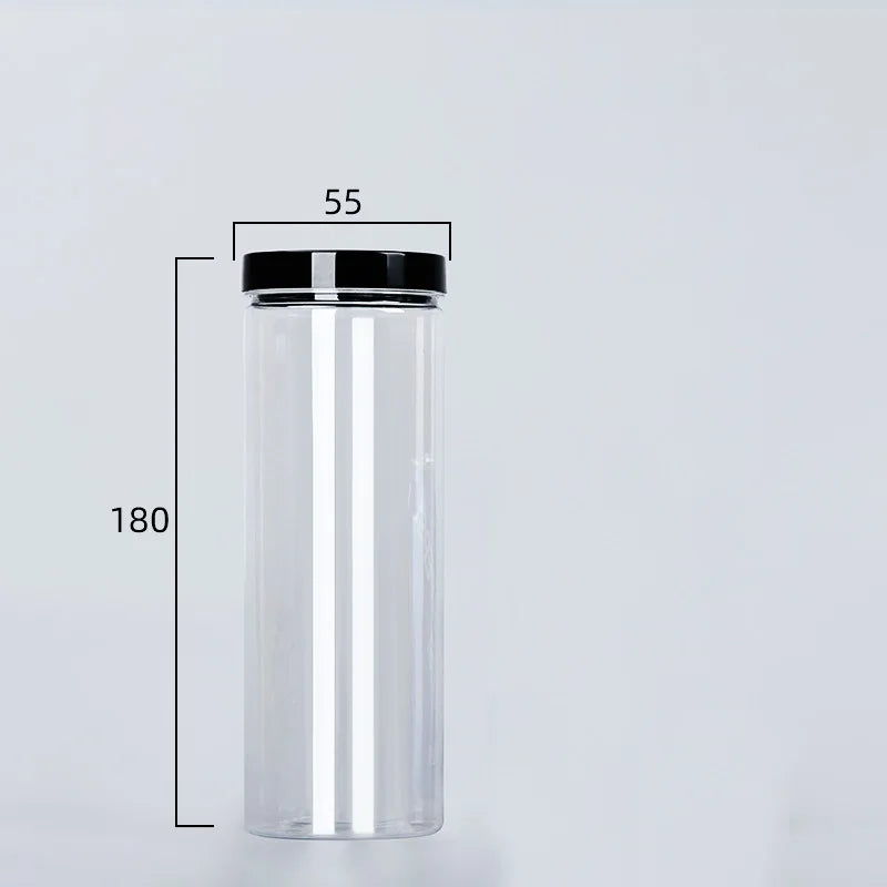 Clear Sealed Can With Lid Food Smell Odor Proof Storage Packaging Bottle Coffee Beans Seasoning Container Kitchen Accessories