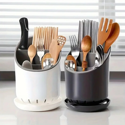 Soporte de Almacenamiento para Palillos con Drenaje – Organizador de Cocina