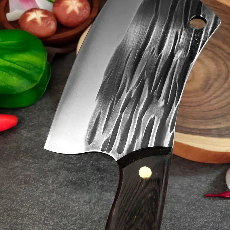 Cuchillo de Chef Forjado a Mano – Tradicional, Ideal para Carne y Verduras - 369 view