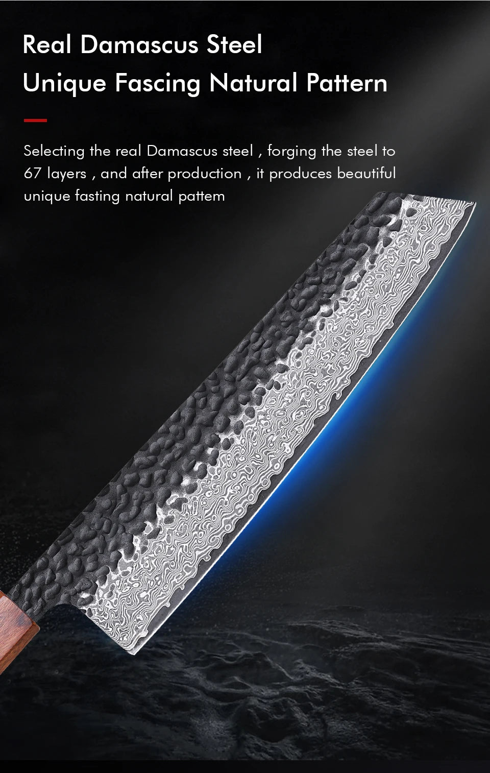 Cuchillo de Chef Japonés Kiritsuke 8.2” – Acero Damasco VG10 - 369 view