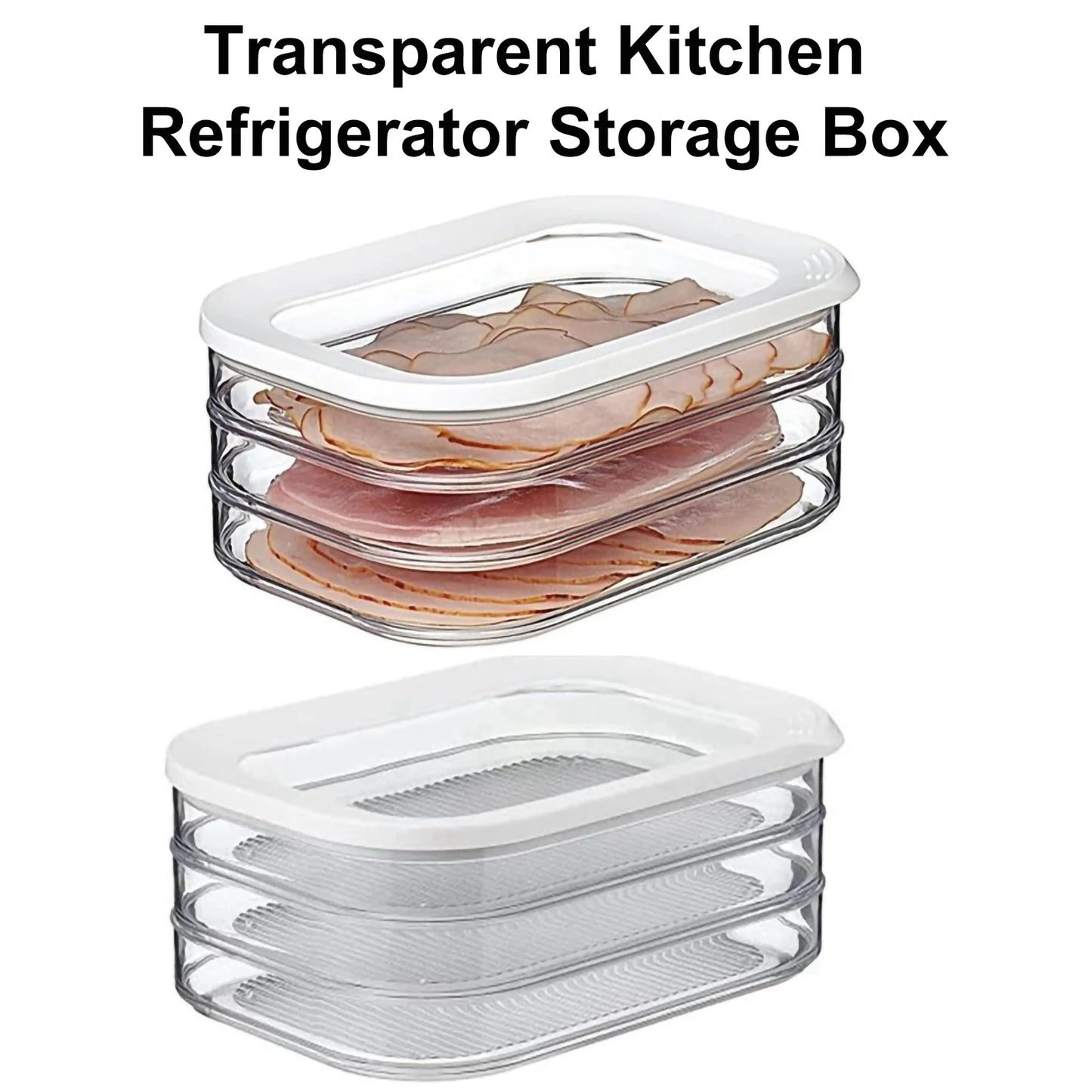 Contenedor Hermético para Carne con Tapa – Almacenamiento en Refrigerador