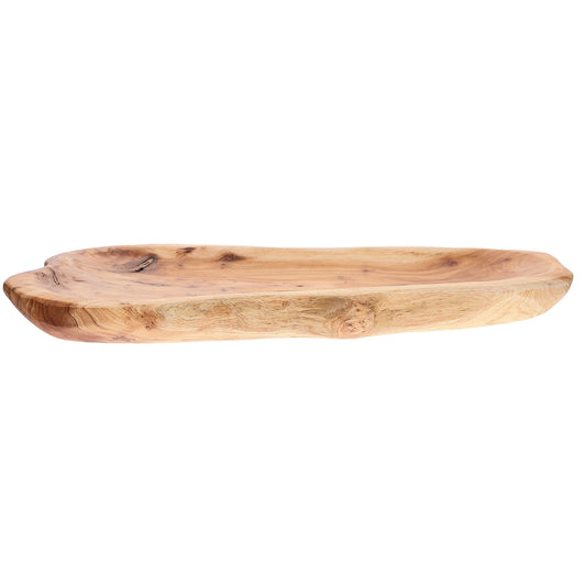 Wooden Serving Platter Bread Tray Fruit Plate Sandwich Bowl Board Salad Cheese Jewelry - 369 view