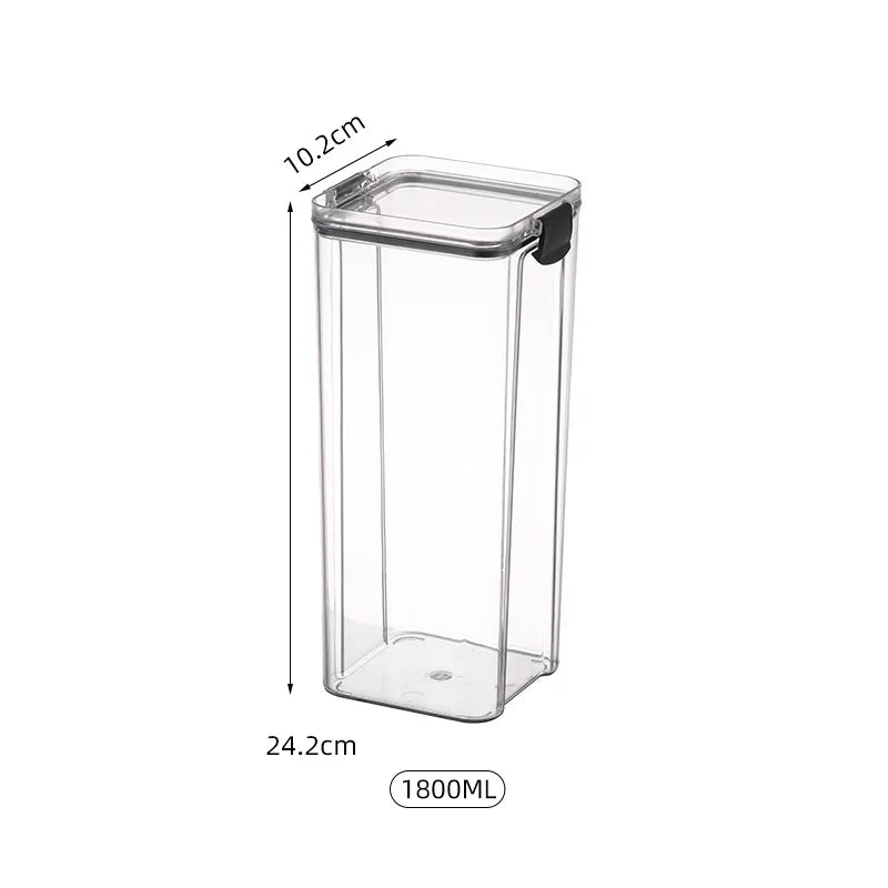 Caja Hermética de Almacenamiento para Snacks y Granos – Protección contra la Humedad