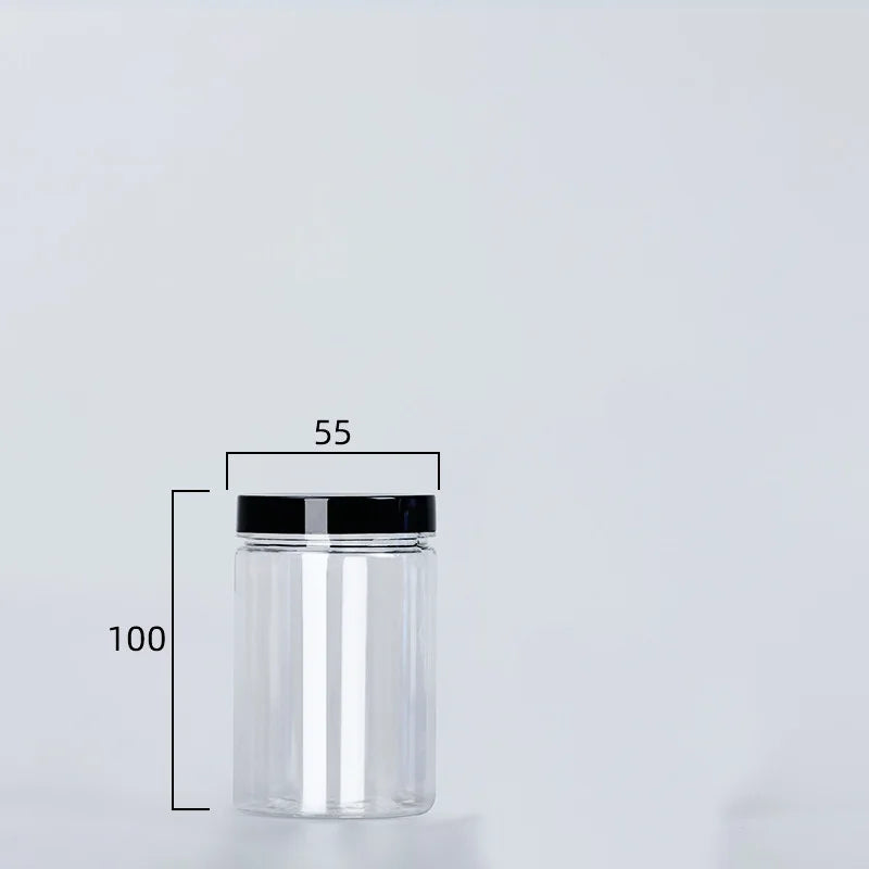 Clear Sealed Can With Lid Food Smell Odor Proof Storage Packaging Bottle Coffee Beans Seasoning Container Kitchen Accessories