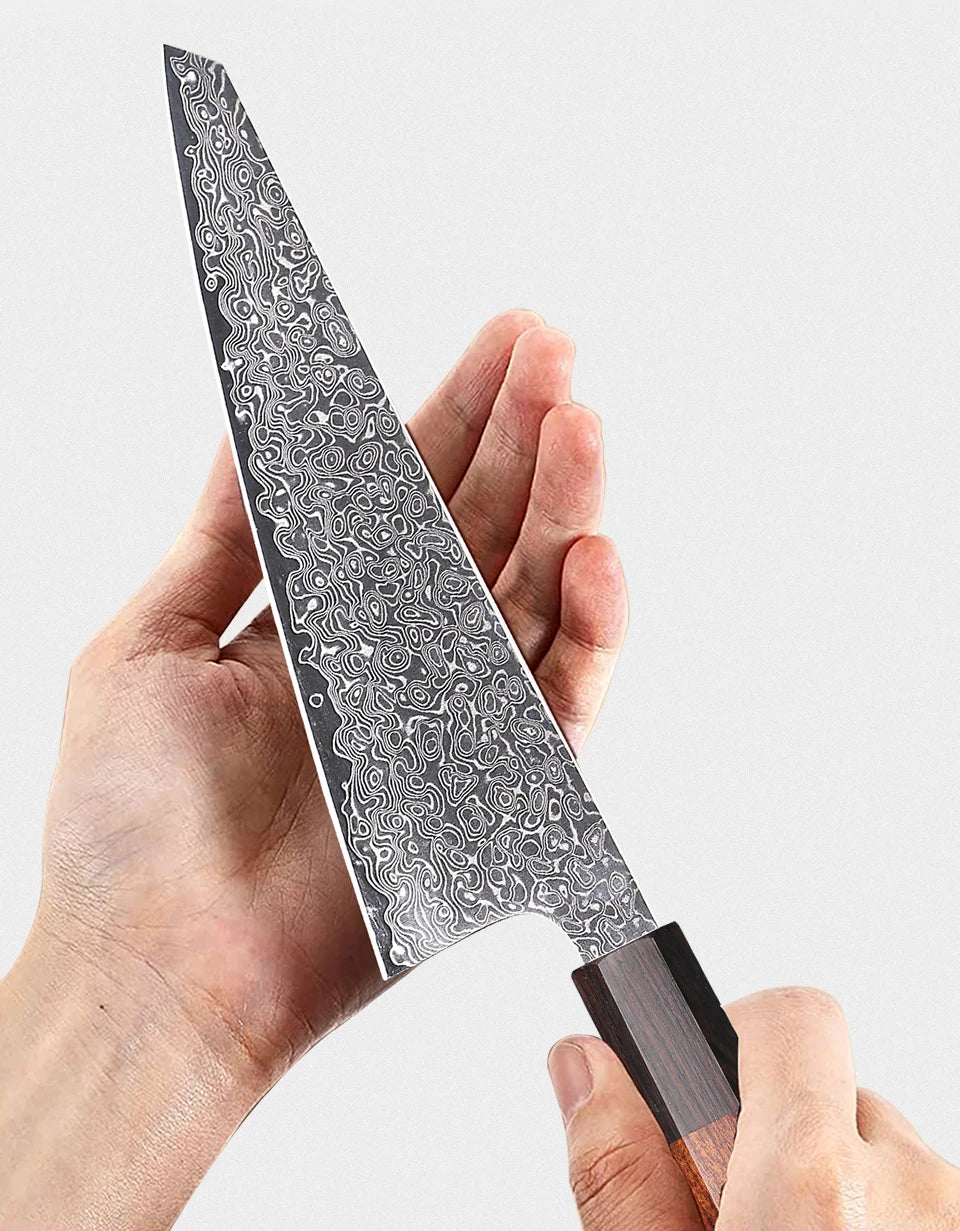 TURWHO 6" Japanese Hand Forged Honesuki Chef Knife Damascus Steel Professional Kitchen Knives Sharp Utility Boning Cooking Tools