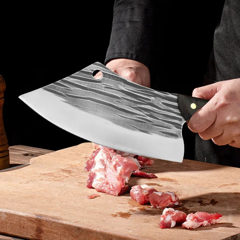 Cuchillo de Chef Forjado a Mano – Tradicional, Ideal para Carne y Verduras - 369 view