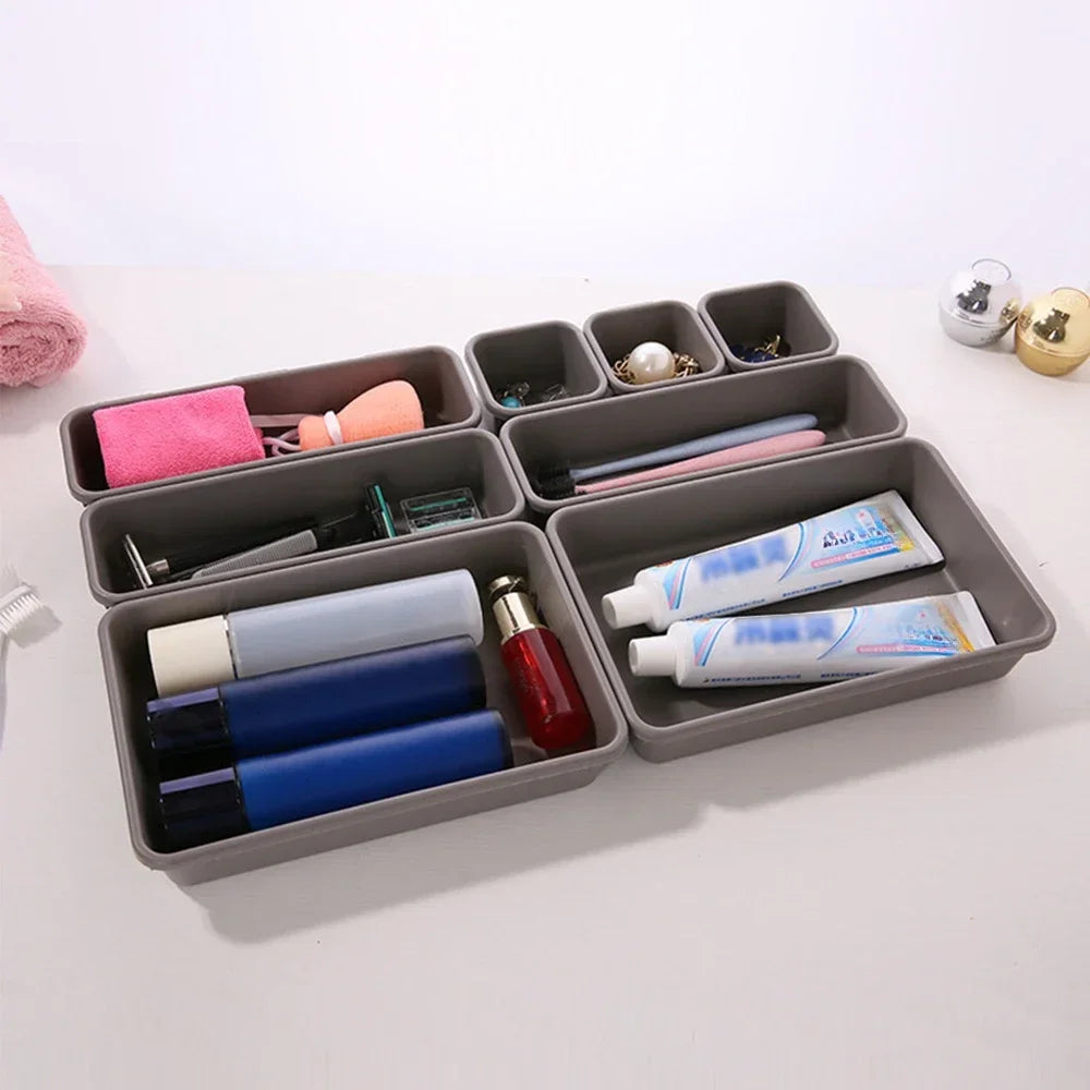 Set de 8 Organizadores de Cajón Ajustables – Almacenamiento para Cocina, Baño y Tocador - 369 view