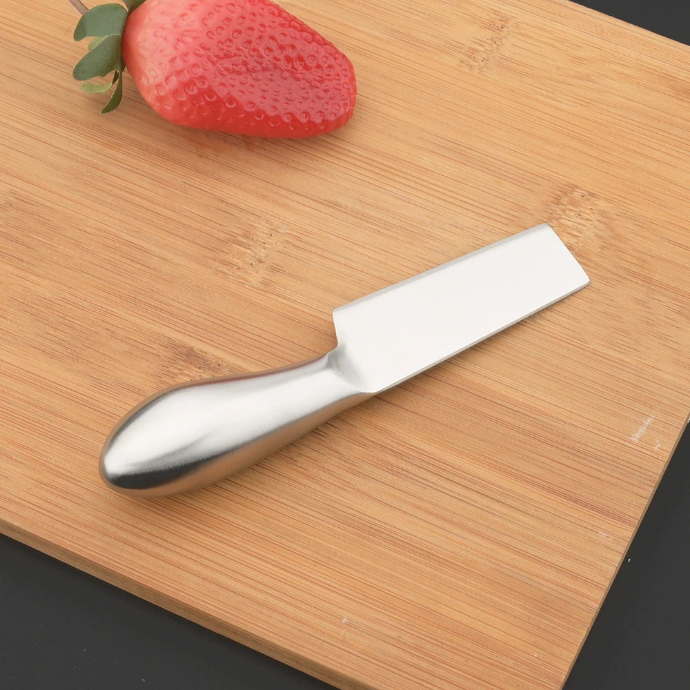 6Pcs Matte Gold Mini Knife Fork Chisel For Butter Cheese Slicer Cutter Stainless Steel Cutlery Tool Kitchen Gadget