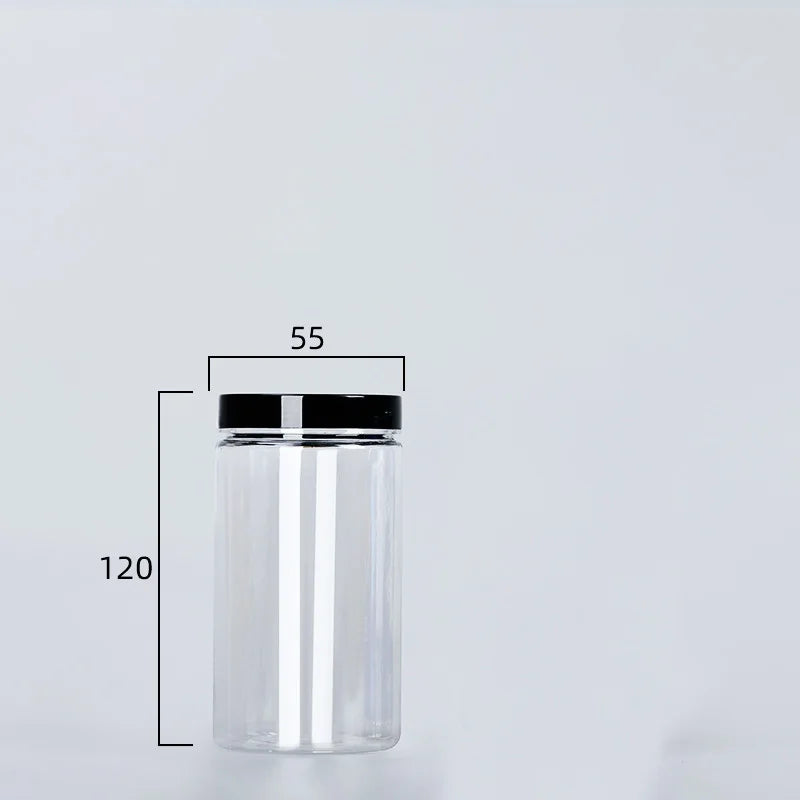 Clear Sealed Can With Lid Food Smell Odor Proof Storage Packaging Bottle Coffee Beans Seasoning Container Kitchen Accessories