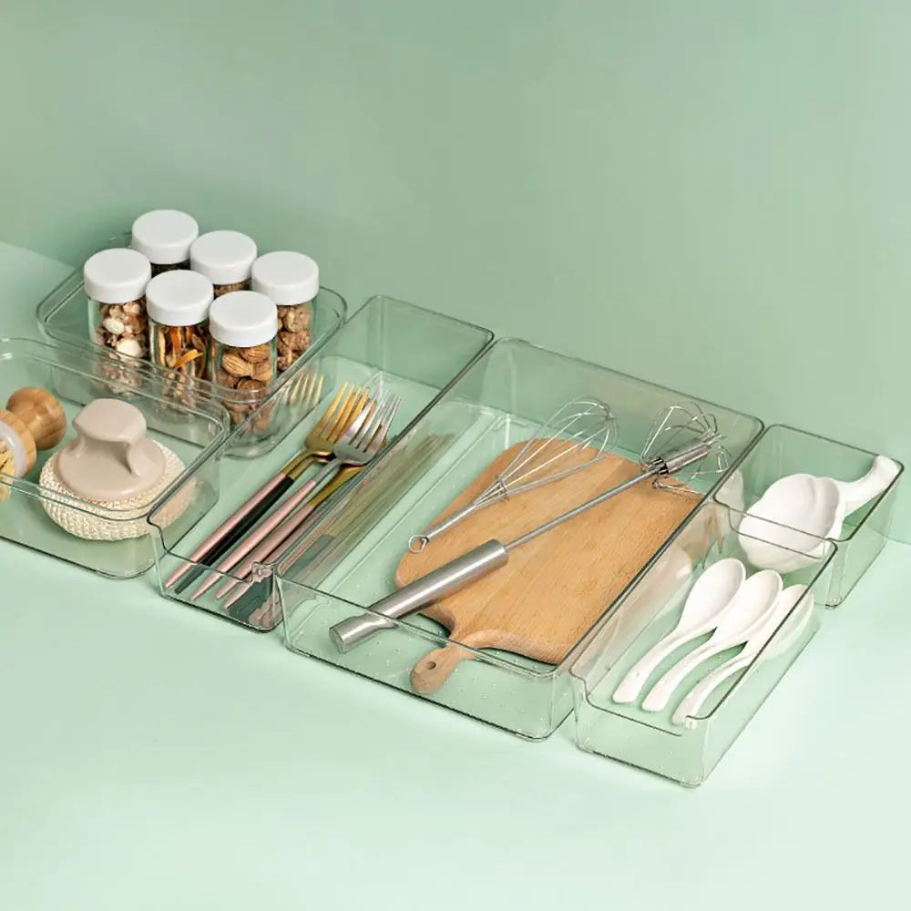 Caja Organizadora Transparente Apilable – Almacenamiento Multiuso
