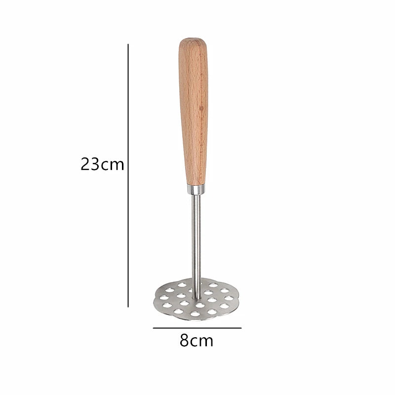 Prensapuré Manual de Acero Inoxidable – Triturador de Papas y Verduras