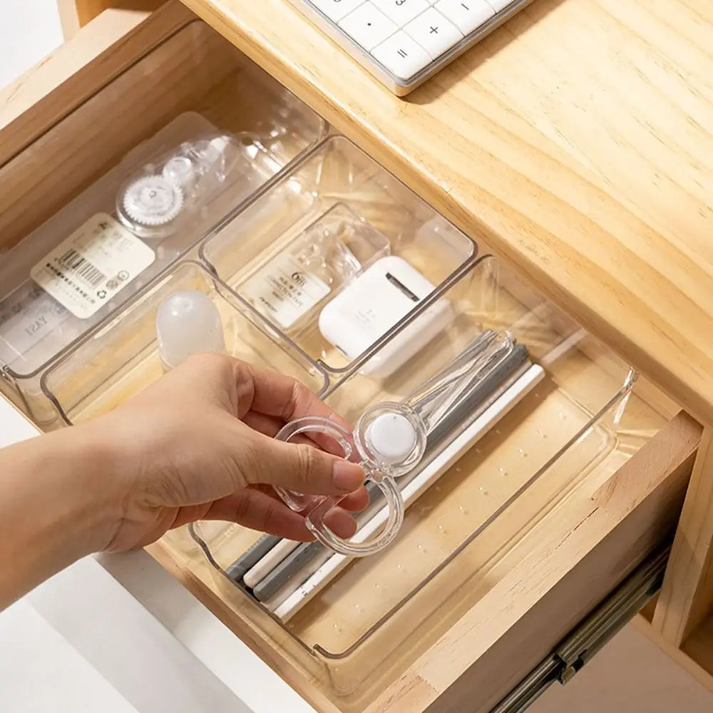 Caja Organizadora Transparente Apilable – Almacenamiento Multiuso