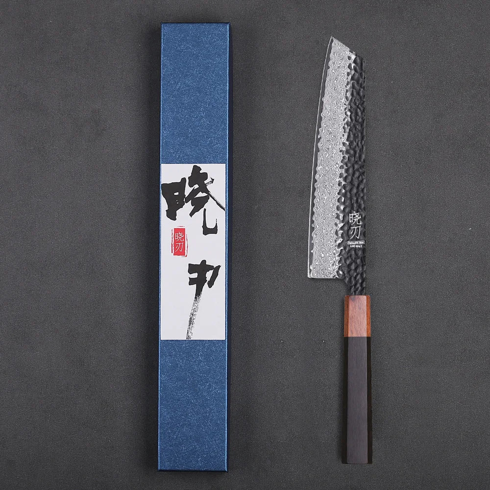 Cuchillo de Chef Japonés Kiritsuke 8.2” – Acero Damasco VG10 - 369 view