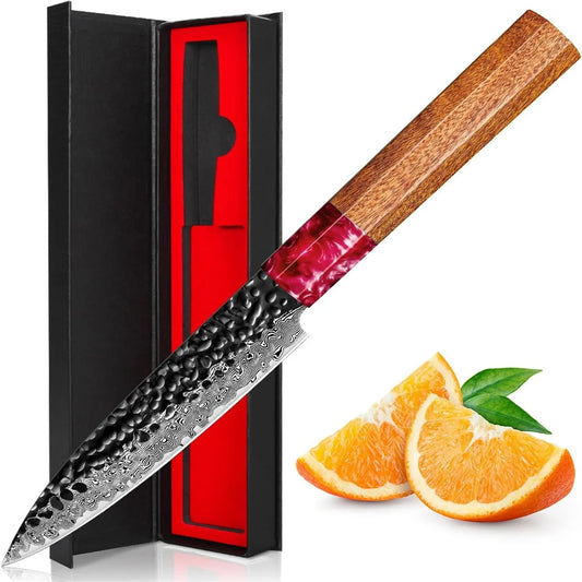 Cuchillo Multiusos de Acero Damasco VG10 – 4.96” - 369 view