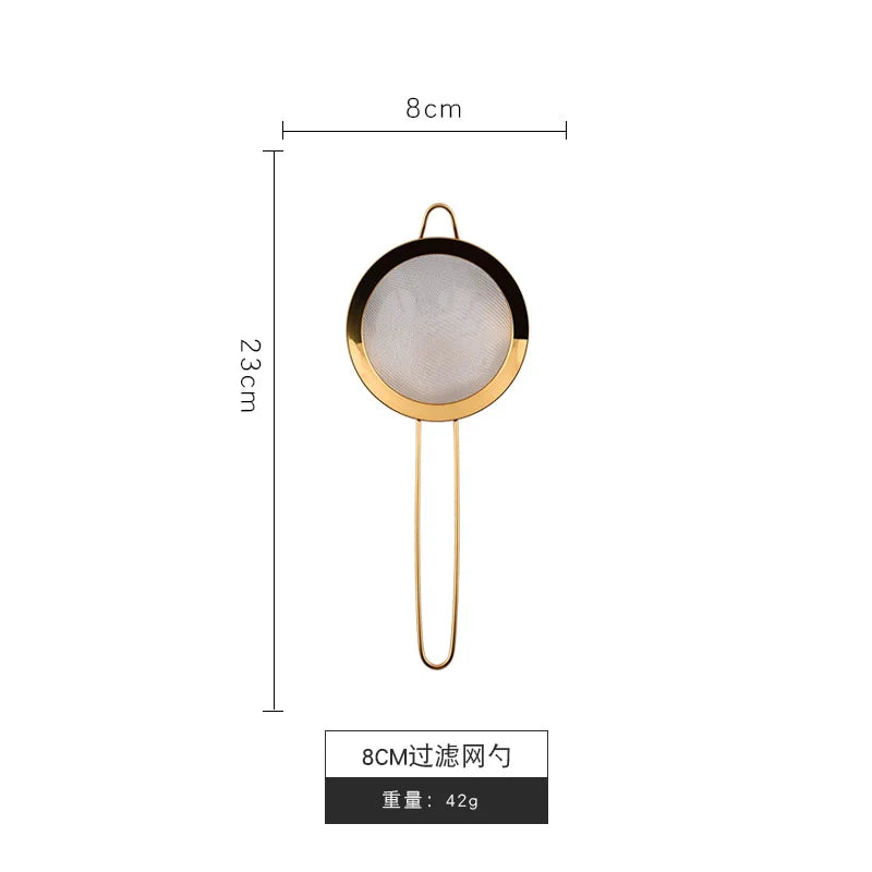 304/201 Gold-plated stainless steel soybean milk filter screen flour sieve oil grid stainless steel diagonal diagonal oil grid - 369 view