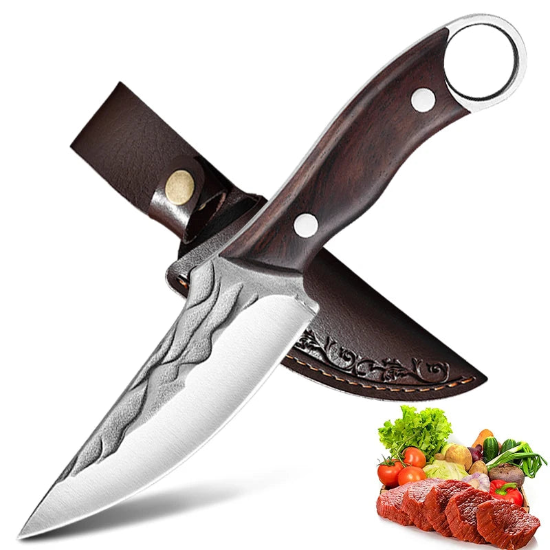 Cuchillo Deshuesador Forjado – Acero Inoxidable, Mango de Madera, Profesional - 369 view
