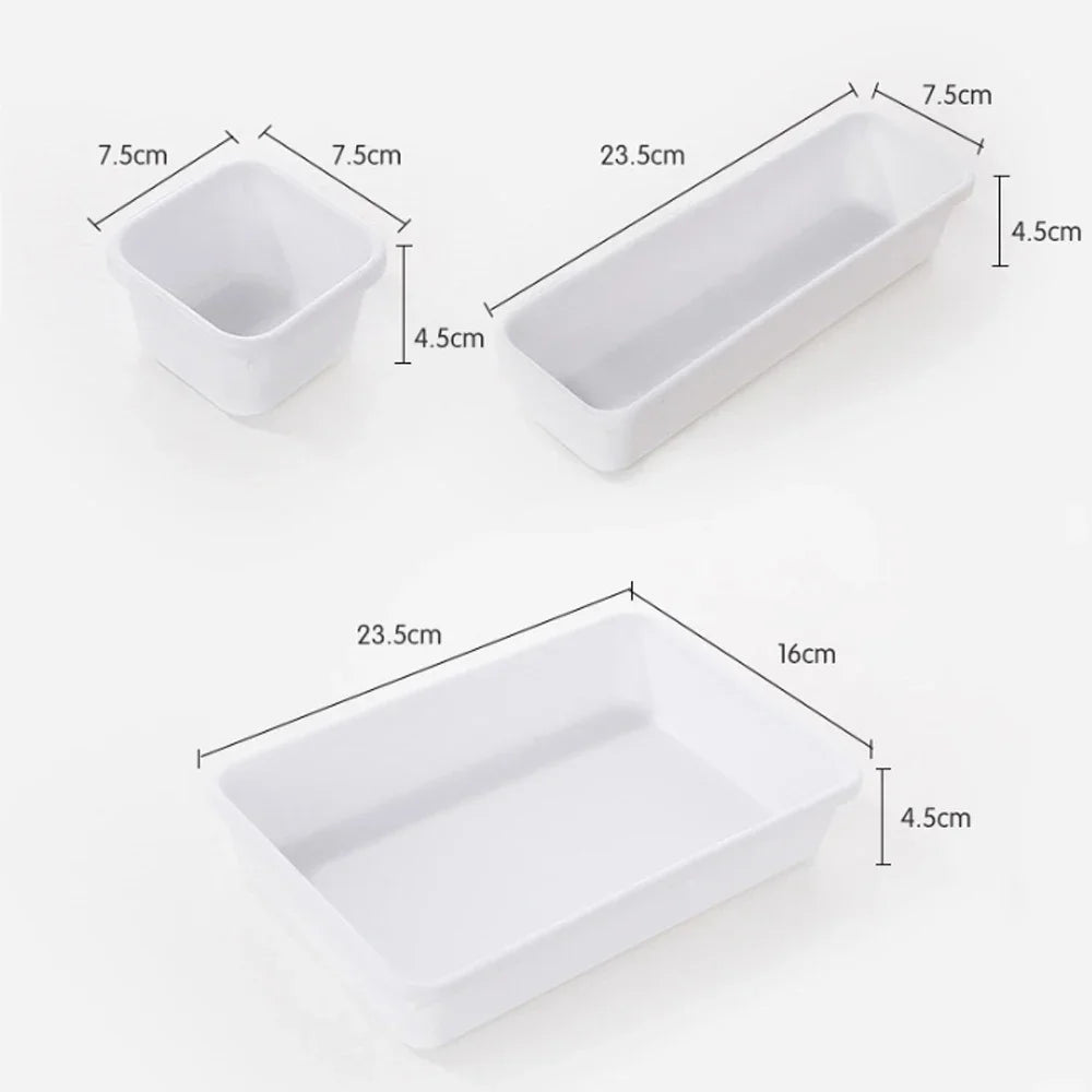Set de 8 Organizadores de Cajón Ajustables – Almacenamiento para Cocina, Baño y Tocador - 369 view