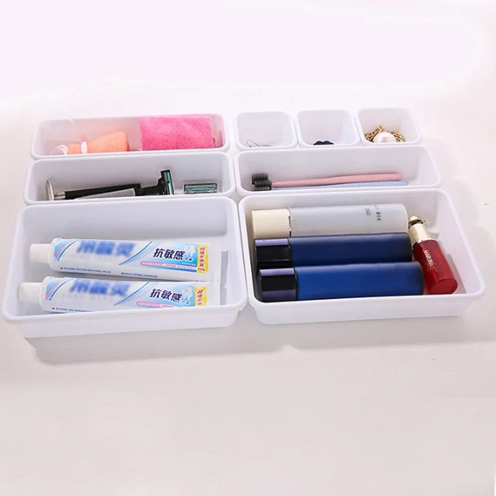 Set de 8 Organizadores de Cajón Ajustables – Almacenamiento para Cocina, Baño y Tocador - 369 view