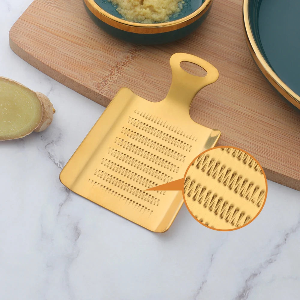 Triturador de Ajo y Jengibre de Acero Inoxidable – Herramienta de Cocina Multifuncional