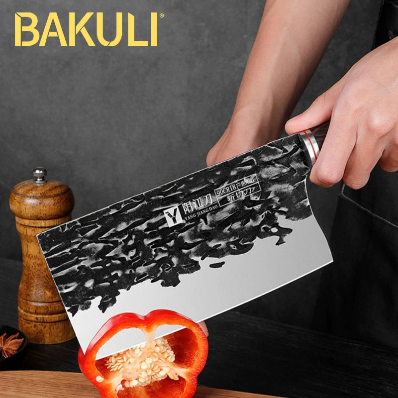 Cuchillo Forjado BAKULI – Alta Calidad, Afilado y Resistente para Carne y Verduras - 369 view