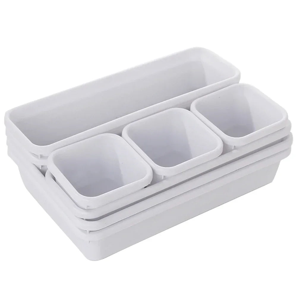 Set de 8 Organizadores de Cajón Ajustables – Almacenamiento para Cocina, Baño y Tocador - 369 view