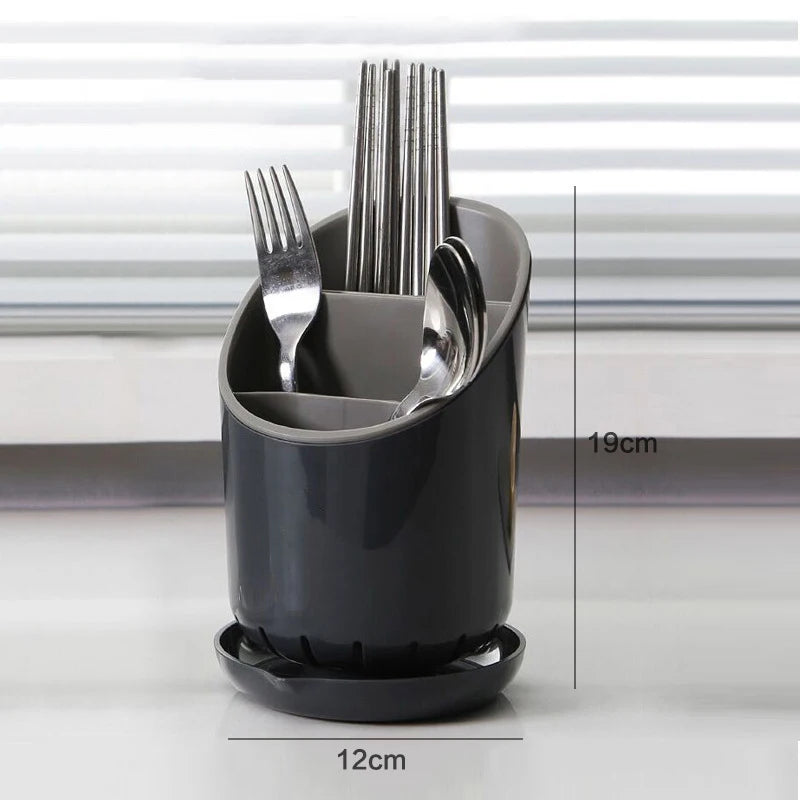 Soporte de Almacenamiento para Palillos con Drenaje – Organizador de Cocina