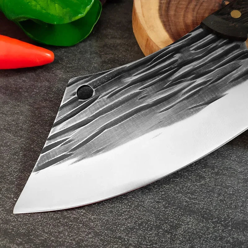 Cuchillo de Chef Forjado a Mano – Tradicional, Ideal para Carne y Verduras - 369 view