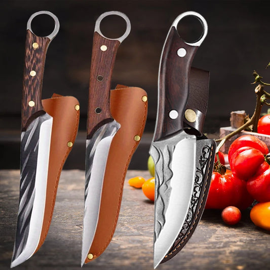 Cuchillo Deshuesador Forjado – Acero Inoxidable, Mango de Madera, Profesional - 369 view