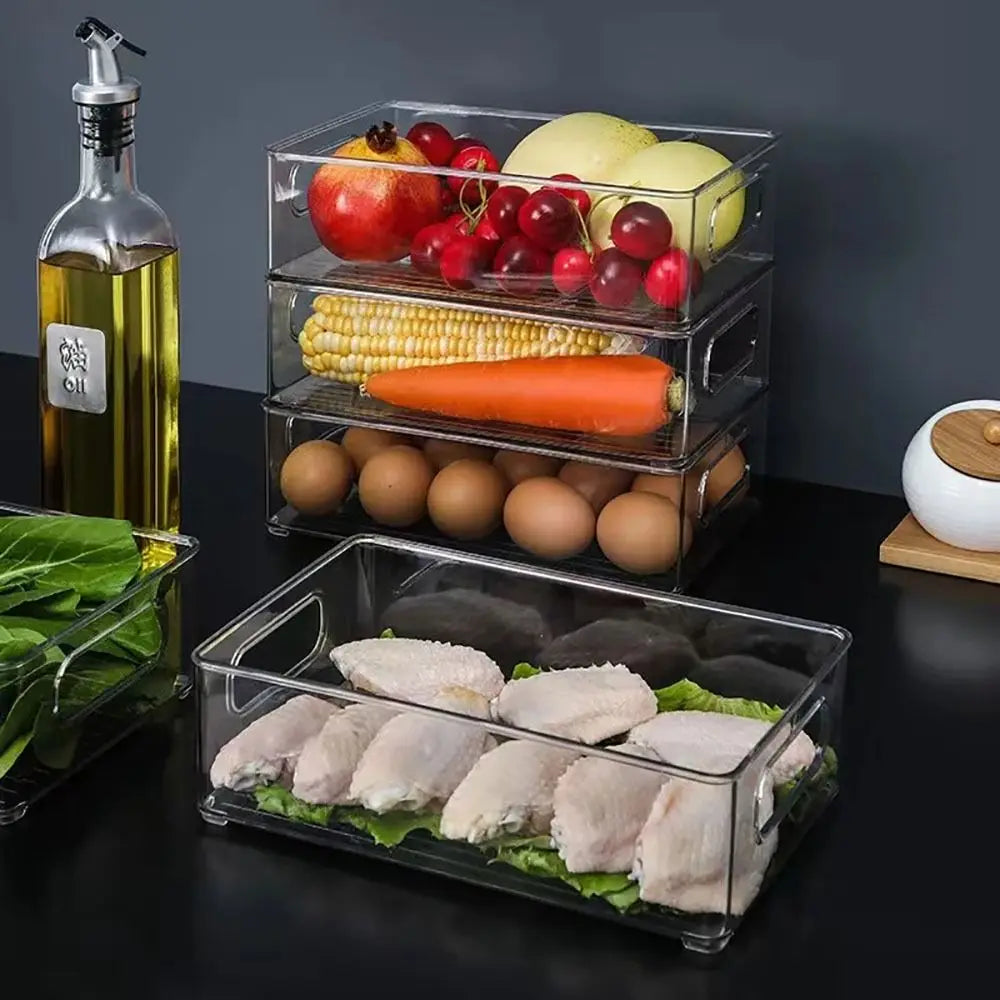 Caja Organizadora Transparente Apilable – Almacenamiento Multiuso
