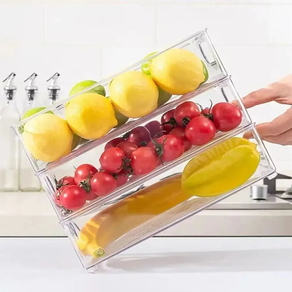Caja Organizadora Transparente Apilable – Almacenamiento Multiuso