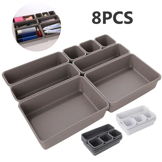 Set de 8 Organizadores de Cajón Ajustables – Almacenamiento para Cocina, Baño y Tocador - 369 view