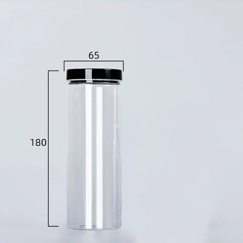 Clear Sealed Can With Lid Food Smell Odor Proof Storage Packaging Bottle Coffee Beans Seasoning Container Kitchen Accessories