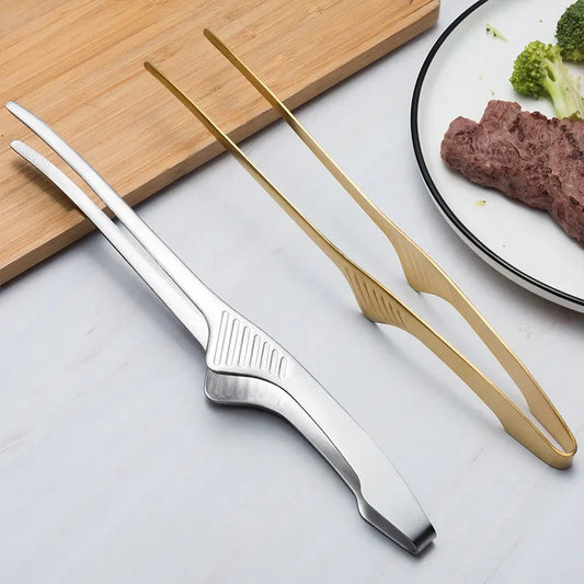 Food Chief Tongs BBQ Tweezer Clip Stainless Steel Portable for Picnic Barbecue Cooking Kitchen Tongs Kitchen Utensils Accesorios - 369 view